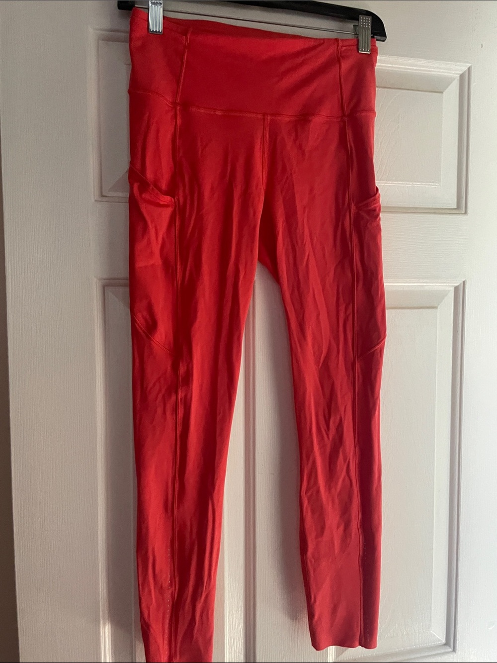 lululemon athletica Red High-Rise Leggings with Side Pockets